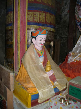Yolmo Tulku Tendzin Norbu, a life-size statue kept in his seat in Yolmo, not far from Kathmandu