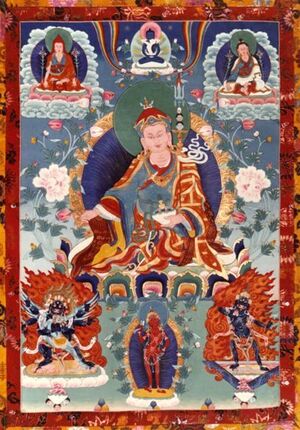 Guru Rinpoche Thangka by Lama Gonpo Tseten Rinpoche.jpg