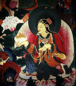 Yeshe Tsogyal (from a Bhutanese mural).jpg